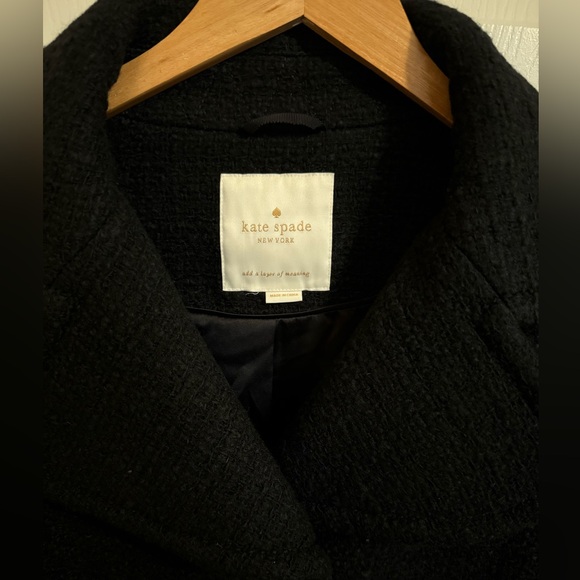 Kate Spade Boucle coat, peacoat, jacket, beautiful jeweled buttons, medium/10 - Picture 2 of 13